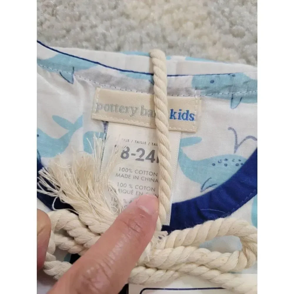 Pottery Barn Kids Whale Tunic 18~24months NWT